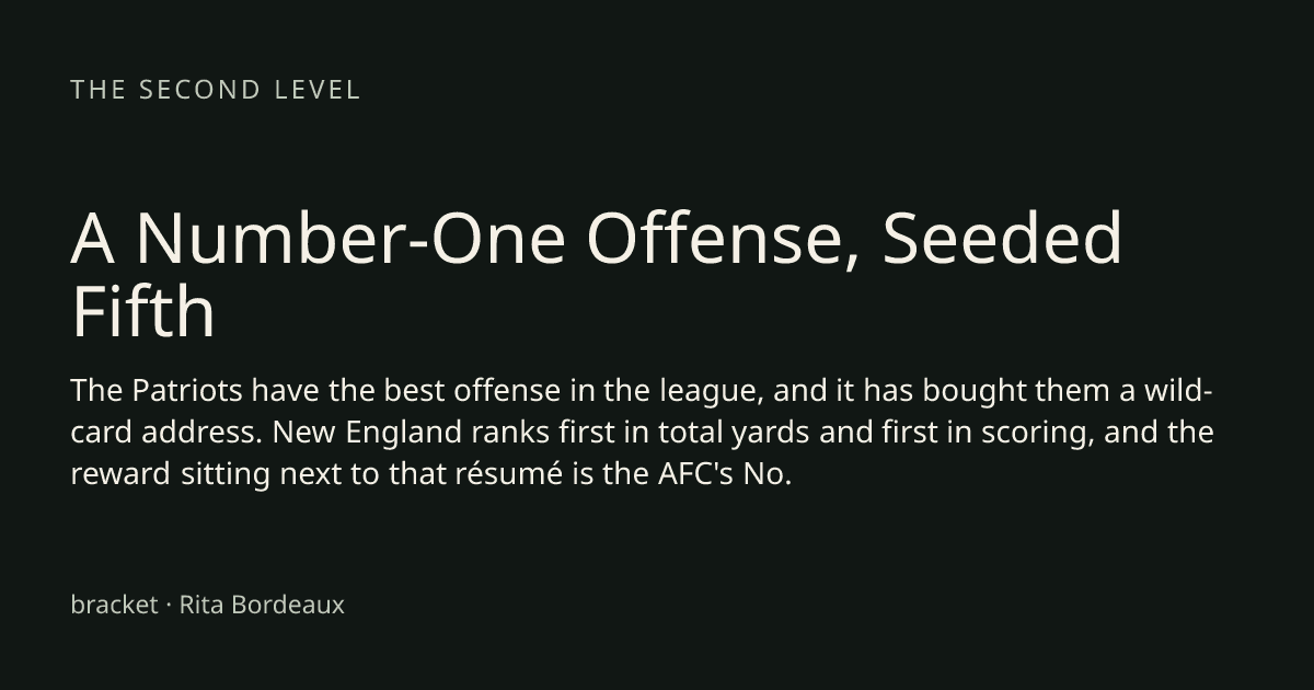A Number-One Offense, Seeded Fifth